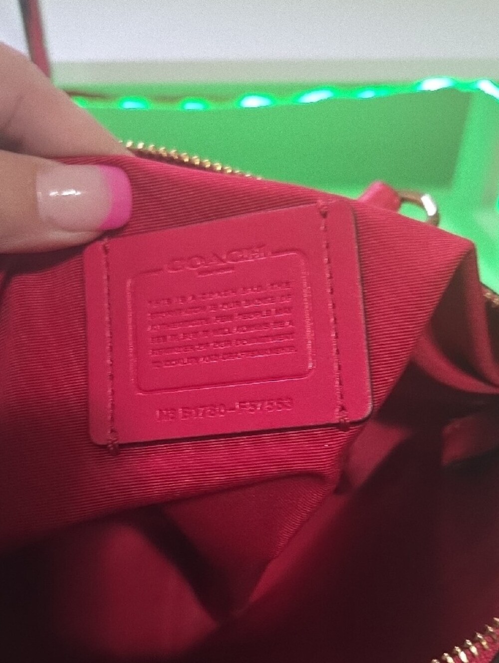 Coach Kelsey Fushia Pebbled Leather Crossbody Satchel - Picture 4 of 6